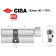 Цилиндр CISA RX (модульный) 120T (45*75T) никель матовый 5 ключей
