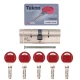 Цилиндр CISA Astral Tekno PRO 80 (30*50) никель матовый 5 ключей