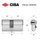 Цилиндр CISA ASIX P8 65 (30*35) никель матовый 3 ключа