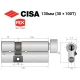 Цилиндр CISA RX (модульный) 130T (30*100T) никель матовый 5 ключей
