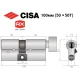 Цилиндр CISA RX (модульный) 100T (50*50T) никель матовый 5 ключей