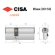 Цилиндр CISA C3000 80 (30*50) никель матовый 3 ключа