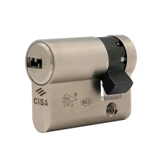 Циліндр половинка CISA ASIX P8 60 (50*10) нікель матовий 3 ключі