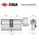 Цилиндр CISA C2000 70T (35*35T) никель матовый 3 ключа