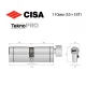 Цилиндр CISA Astral Tekno PRO 110T (55*55T) никель матовый 3 ключа