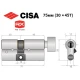 Цилиндр CISA RX (модульный) 75T (30*45T) никель матовый 5 ключей