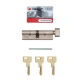 Цилиндр CISA C3000 80T (35*45T) никель матовый 3 ключа