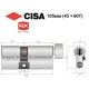 Цилиндр CISA RX (модульный) 105T (45*60T) никель матовый 5 ключей