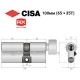 Цилиндр CISA RX (модульный) 100T (65*35T) никель матовый 5 ключей