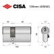 Циліндр CISA C2000 100 (40*60) нікель матовий 5 ключів