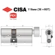 Цилиндр CISA RX (модульный) 110T (30*80T) никель матовый 5 ключей