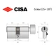 Цилиндр CISA C2000 65T (35*30T) никель матовый 5 ключей
