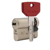Цилиндр половинка CISA ASIX P8 PRO 40 (30*10) никель матовый 2+1 ключ