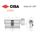 Цилиндр CISA C3000 65T (35*30T) никель матовый 3 ключа