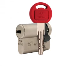 Циліндр половинка CISA Astral Tekno PRO 40 (30*10) нікель матовий 5 ключів