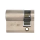 Цилиндр половинка CISA Astral Tekno PRO 40 (30*10) никель матовый 5 ключей