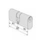 Цилиндр CISA Oval 08110.05 60 (30*30) овальный для электромех. замков 14020, 14510