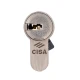 Цилиндр CISA Astral Tekno PRO 90T (45*45T) никель матовый 3 ключа