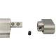 Цилиндр CISA ASIX P8 80T (40*40T) никель матовый 5 ключей