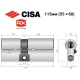 Цилиндр CISA RX (модульный) 115 (55*60) никель матовый 5 ключей