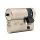 Цилиндр половинка CISA AP4 S 40 (30*10) никель матовый 5 ключей