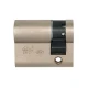 Цилиндр половинка CISA AP4 S 40 (30*10) никель матовый 5 ключей