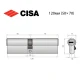 Цилиндр CISA ASIX P8 120 (50*70) никель матовый 3 ключа