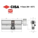 Цилиндр CISA RX (модульный) 115T (80*35T) никель матовый 5 ключей