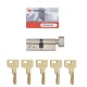 Цилиндр CISA C3000 60T (30*30T) никель матовый 5 ключей