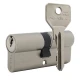 Цилиндр CISA C2000 120 (60*60) никель матовый 5 ключей