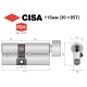 Цилиндр CISA RX (модульный) 115T (30*85T) никель матовый 5 ключей