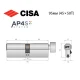 Цилиндр CISA AP4 S 95T (45*50T) никель матовый 3 ключа