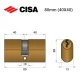 Цилиндр CISA Oval 08210 80 (40*40) овальный для электромех. замков