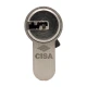 Цилиндр CISA ASIX P8 80 (40*40) никель матовый 3 ключа