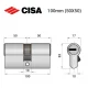 Цилиндр CISA ASIX P8 100 (50*50) никель матовый 3 ключа