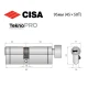 Цилиндр CISA Astral Tekno PRO 95T (45*50T) никель матовый 3 ключа
