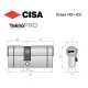 Цилиндр CISA Astral Tekno PRO 85 (40*45) никель матовый 3 ключа