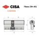 Цилиндр CISA C3000S (модульный) 70 (30*40) никель матовый 3 ключа