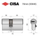 Циліндр CISA ASIX P8 PRO 70 (30*40) нікель матовий
