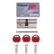 Цилиндр CISA Astral Tekno PRO 85 (40*45) никель матовый 3 ключа