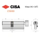 Цилиндр CISA C3000 95T (45*50T) никель матовый 5 ключей