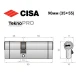 Цилиндр CISA Astral Tekno PRO 90 (35*55) никель матовый 5 ключей