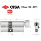 Цилиндр CISA RX (модульный) 115T (35*80T) никель матовый 5 ключей