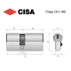 Цилиндр CISA ASIX P8 75 (35*40) никель матовый 3 ключа