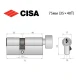 Циліндр CISA ASIX P8 75T (35*40T) нікель матовий
