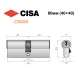 Цилиндр CISA C3000 80 (40*40) никель матовый 5 ключей