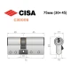 Цилиндр CISA C3000S (модульный) 70 (35*35) никель матовый 3 ключа