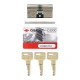 Цилиндр CISA C3000S (модульный) 60 (30*30) никель матовый 3 ключа