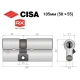 Цилиндр CISA RX (модульный) 105 (50*55) никель матовый 5 ключей