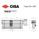 Цилиндр CISA Astral Tekno PRO 75T (35*40T) никель матовый 3 ключа